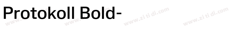 Protokoll Bold字体转换